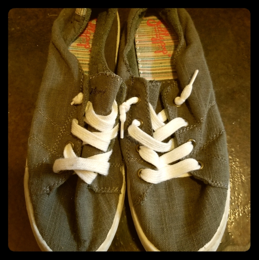 Olive green shoes